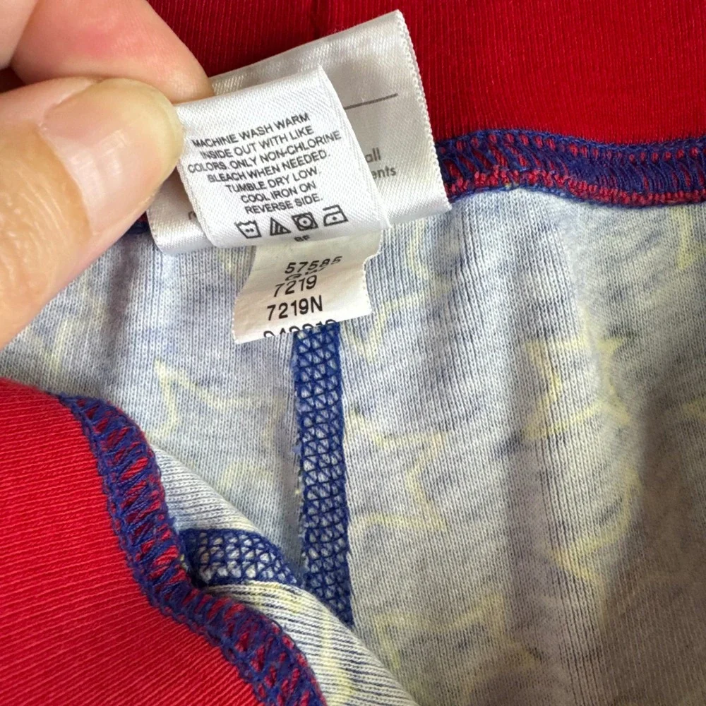 Hanna Andersson Pajama Pants Kids L Blue Star Wonder Woman Organic Cotton (1483)